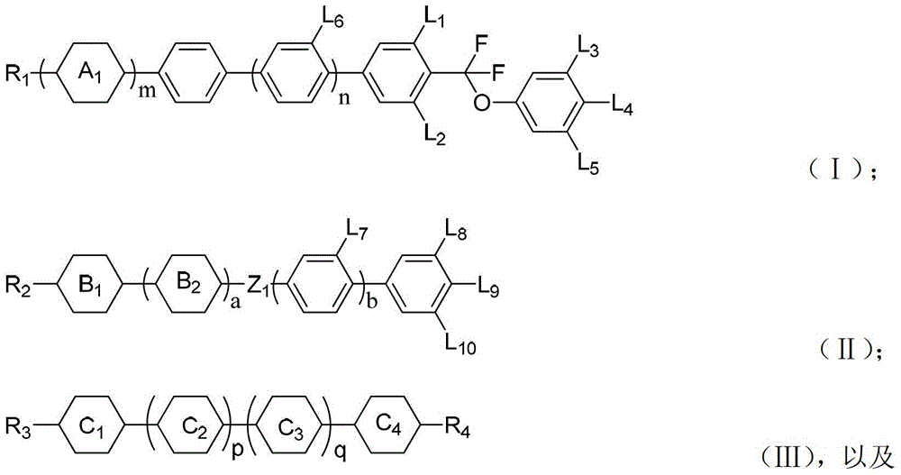 Liquid crystal composition with high transmittance and display device thereof