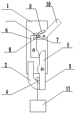 Hoister falling prevention test detacher