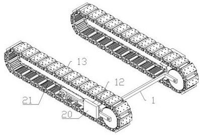 A ground protection device for excavator walking crawler