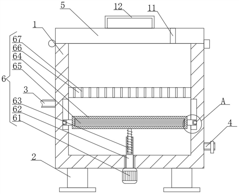 Steaming and frying pan with waste heat recovery function for tea oil processing