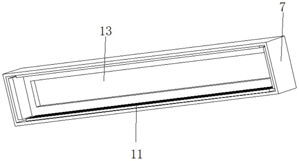 Glass door installation handle based on magnetic safety protection