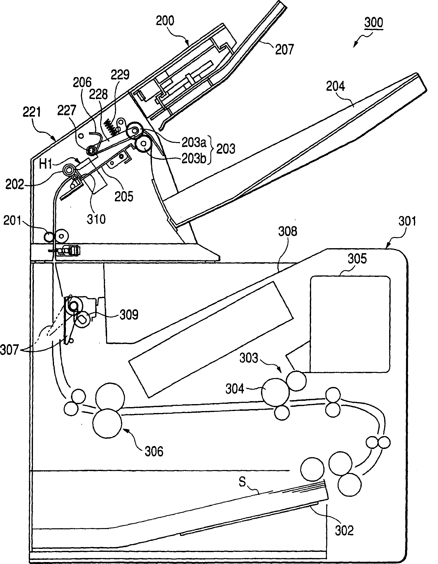 Sheet afterfprocessing device and image forming device with said device