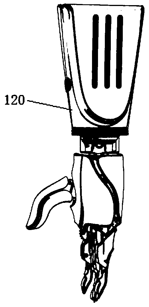 Multi-work-type vocational technology work electromechanical artificial limb arm and object sawing method thereof