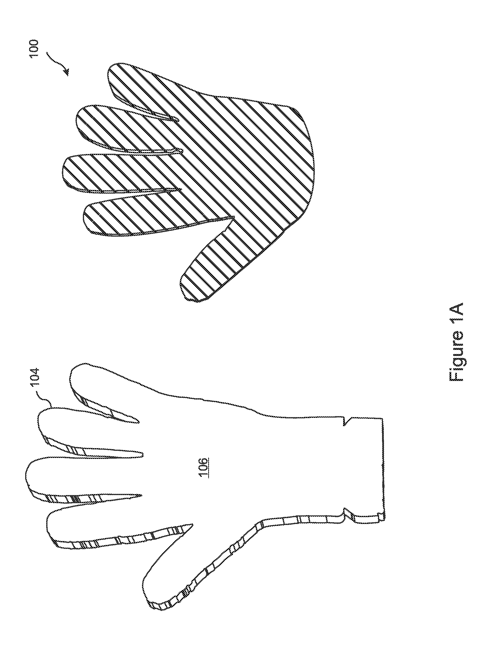 Three dimensional glove with performance-enhancing layer laminated thereto