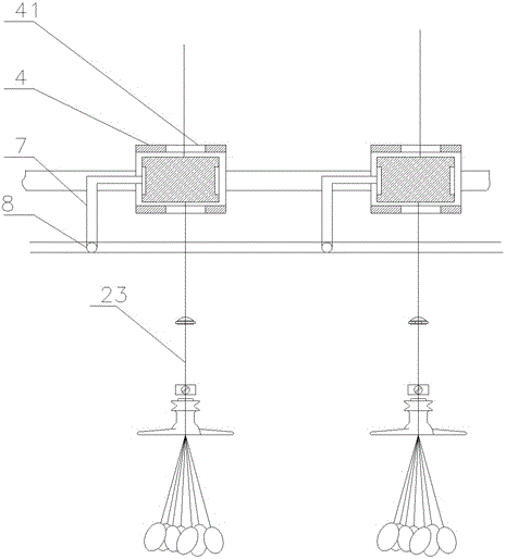 Croisure-replacing parallel block filament false twisting device