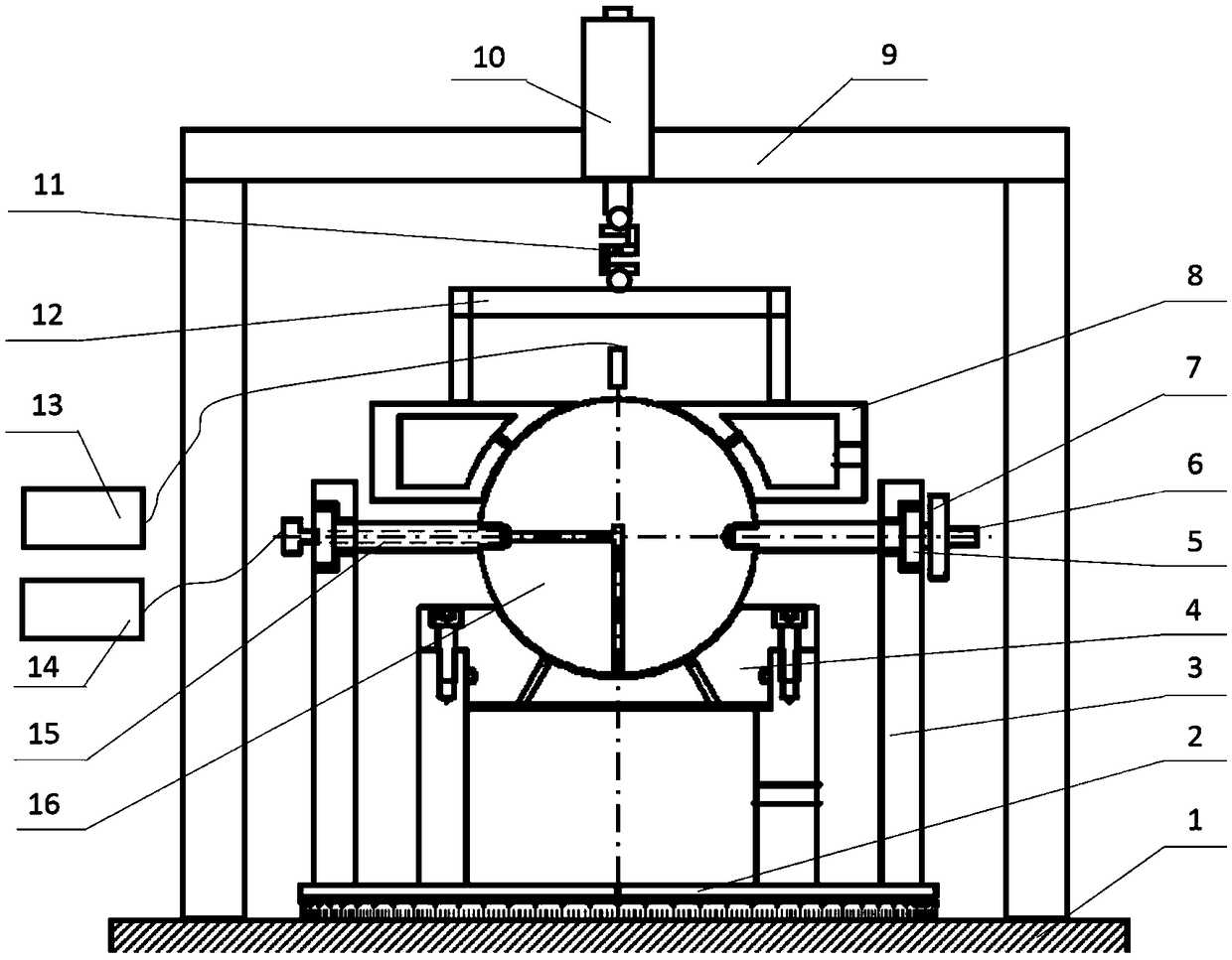 Performance detection device and detection method for air float ball bearing