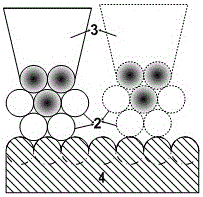 Solid barrier needle point contact type scanning tunnel microscope