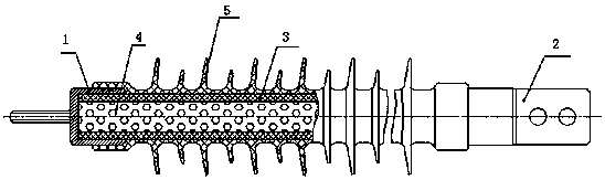 A kind of high-voltage rigid umbrella shed composite insulating cross-arm and its preparation device and method