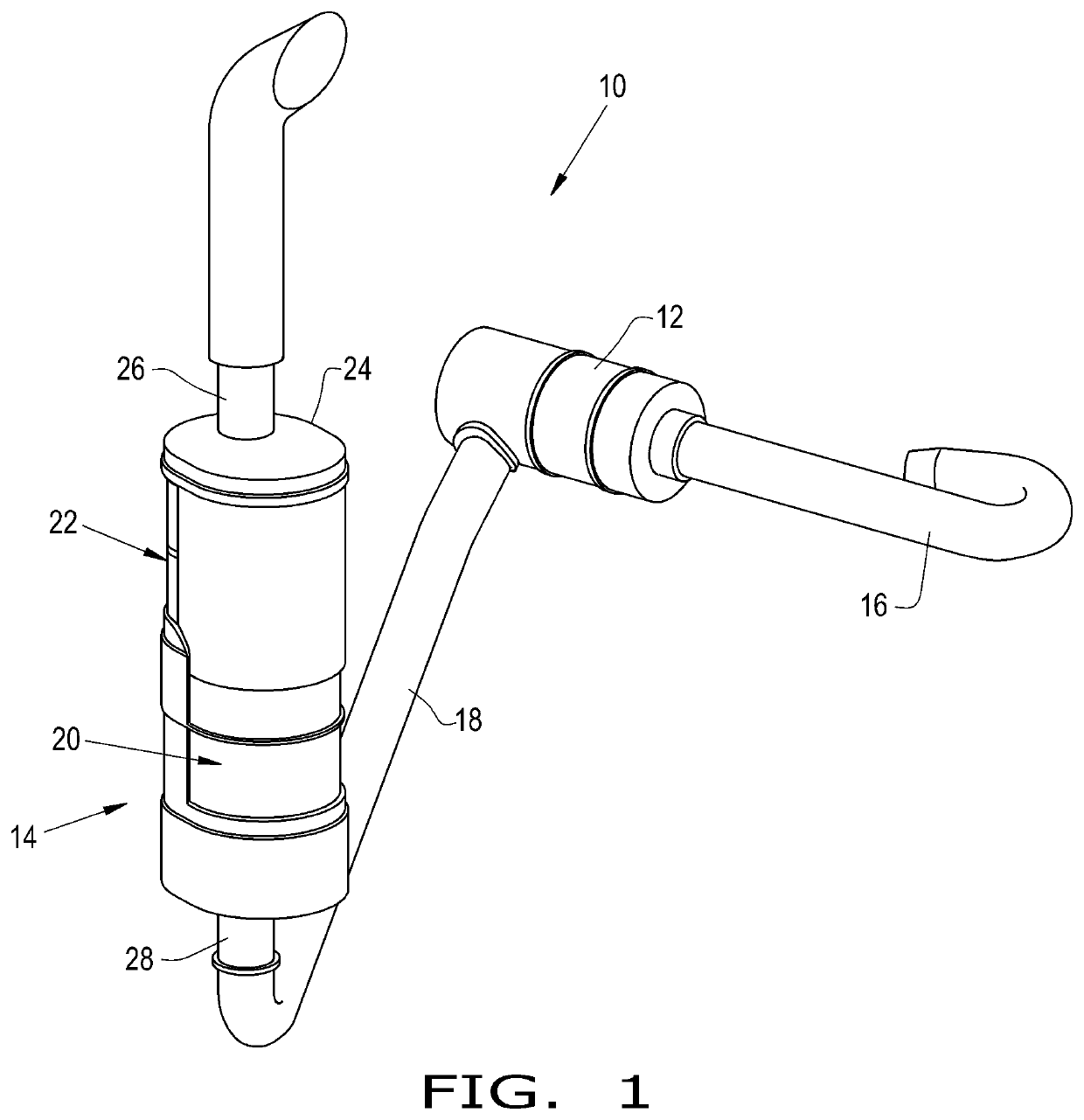 Exhaust aftertreatment system with scooped inlet