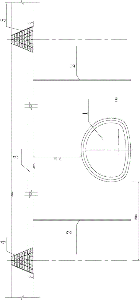 Safe and fast construction method of down-traversing river shallow depth bored tunnel