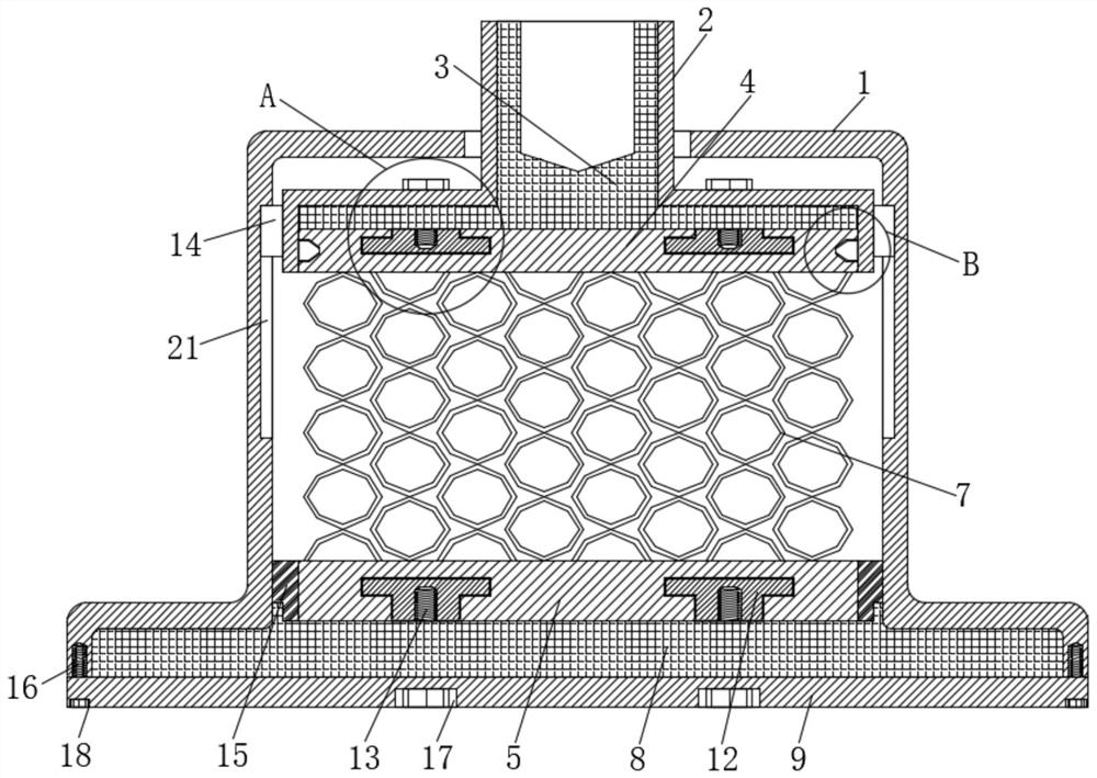 Vibration and noise reduction device for metamaterial