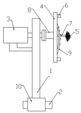 Automatic steel plate surface cleaning device