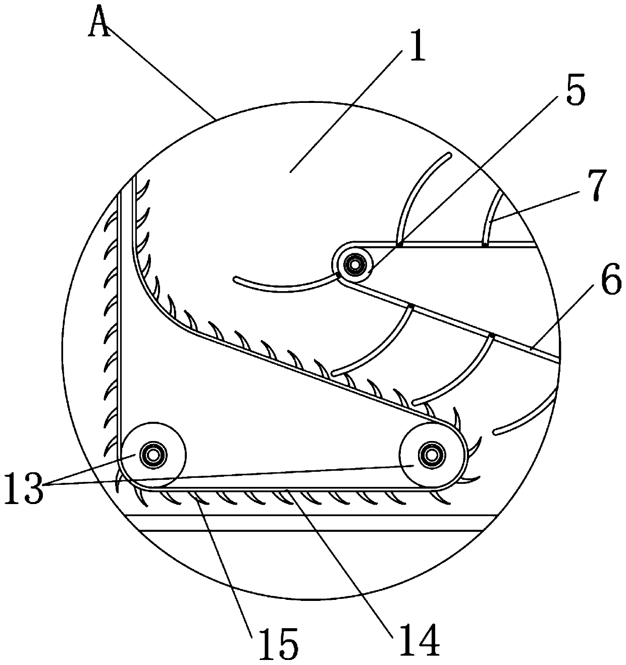 Pasture processing device for animal husbandry breeding