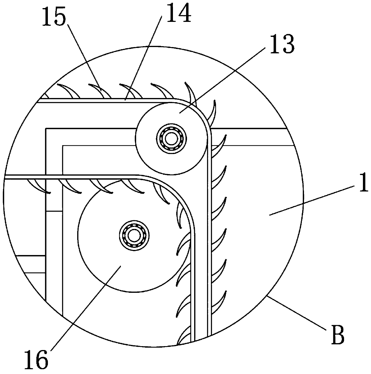 Pasture processing device for animal husbandry breeding