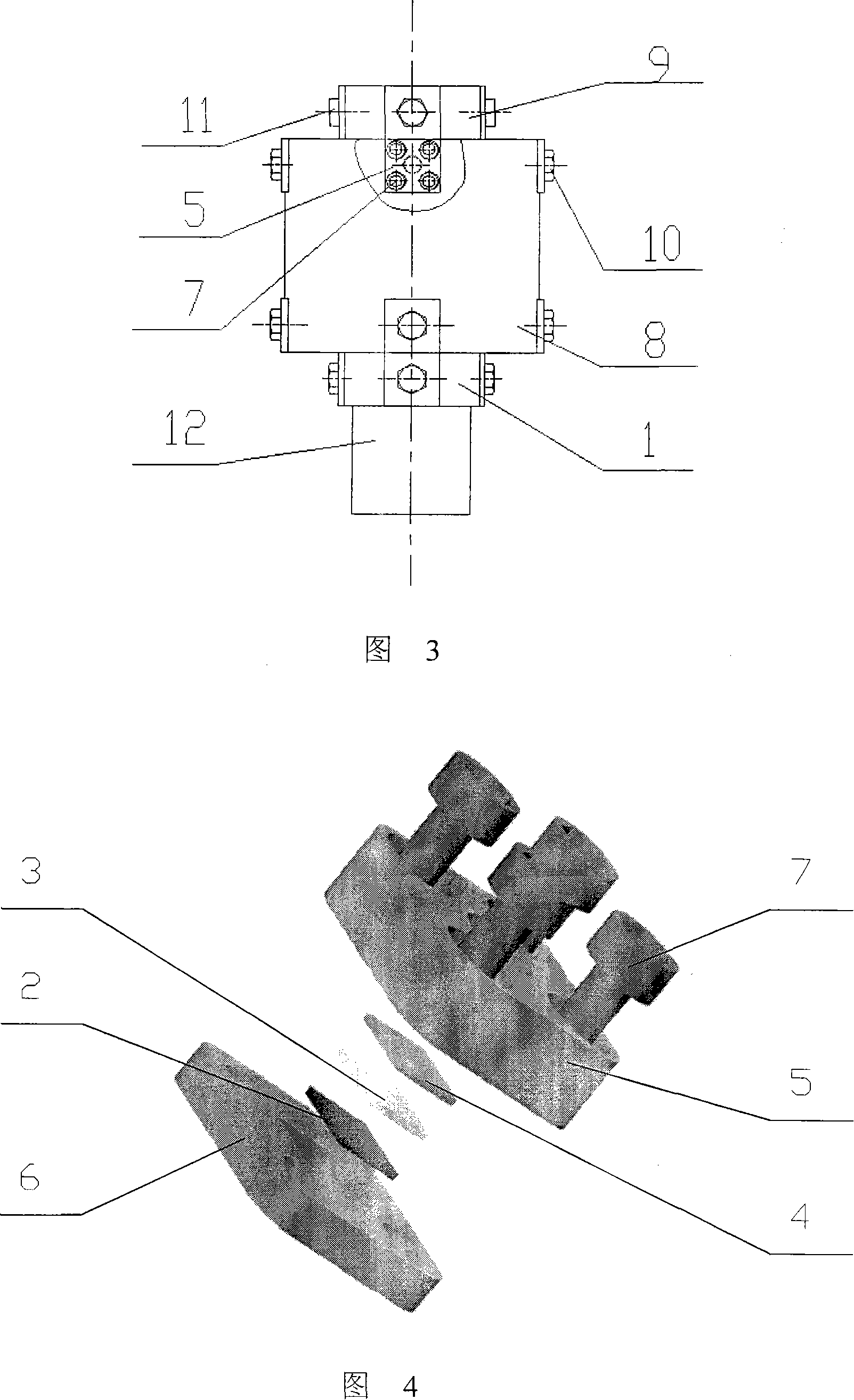 Three-dimensional force integrally assembled type six-dimensional force cell sensor