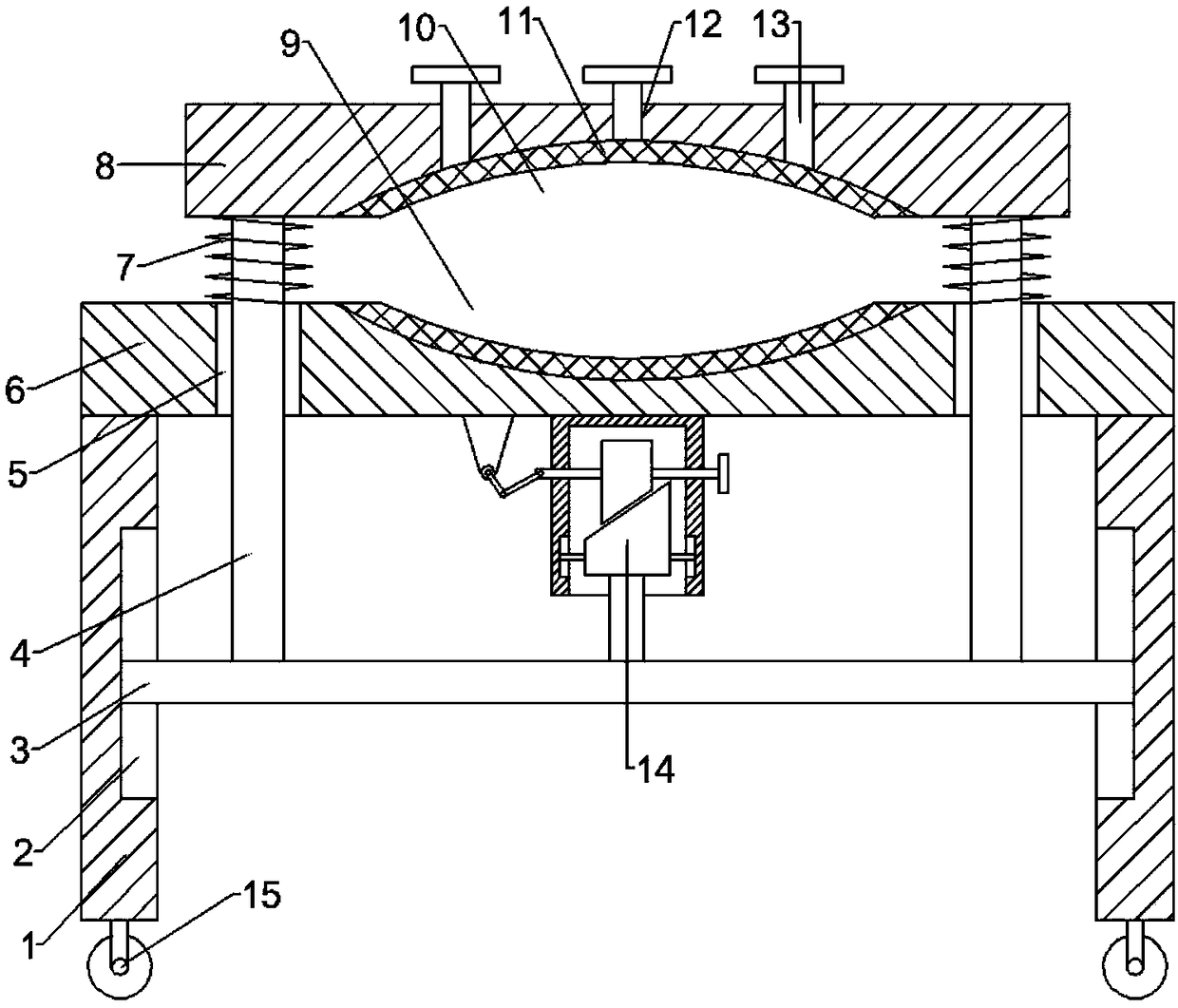 Wound debridement auxiliary device for general surgery department for outdoor rescue