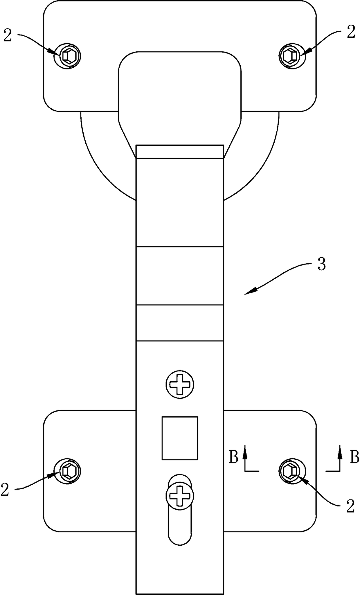 Expansion fixing connection structure for home hardware