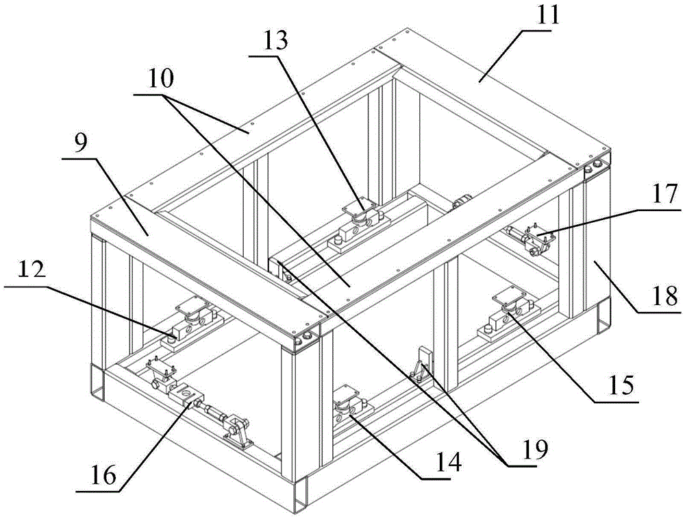 Integrated testing device for inter-wheel sideslip and inter-shaft sideslip of double-steering-shaft automobile