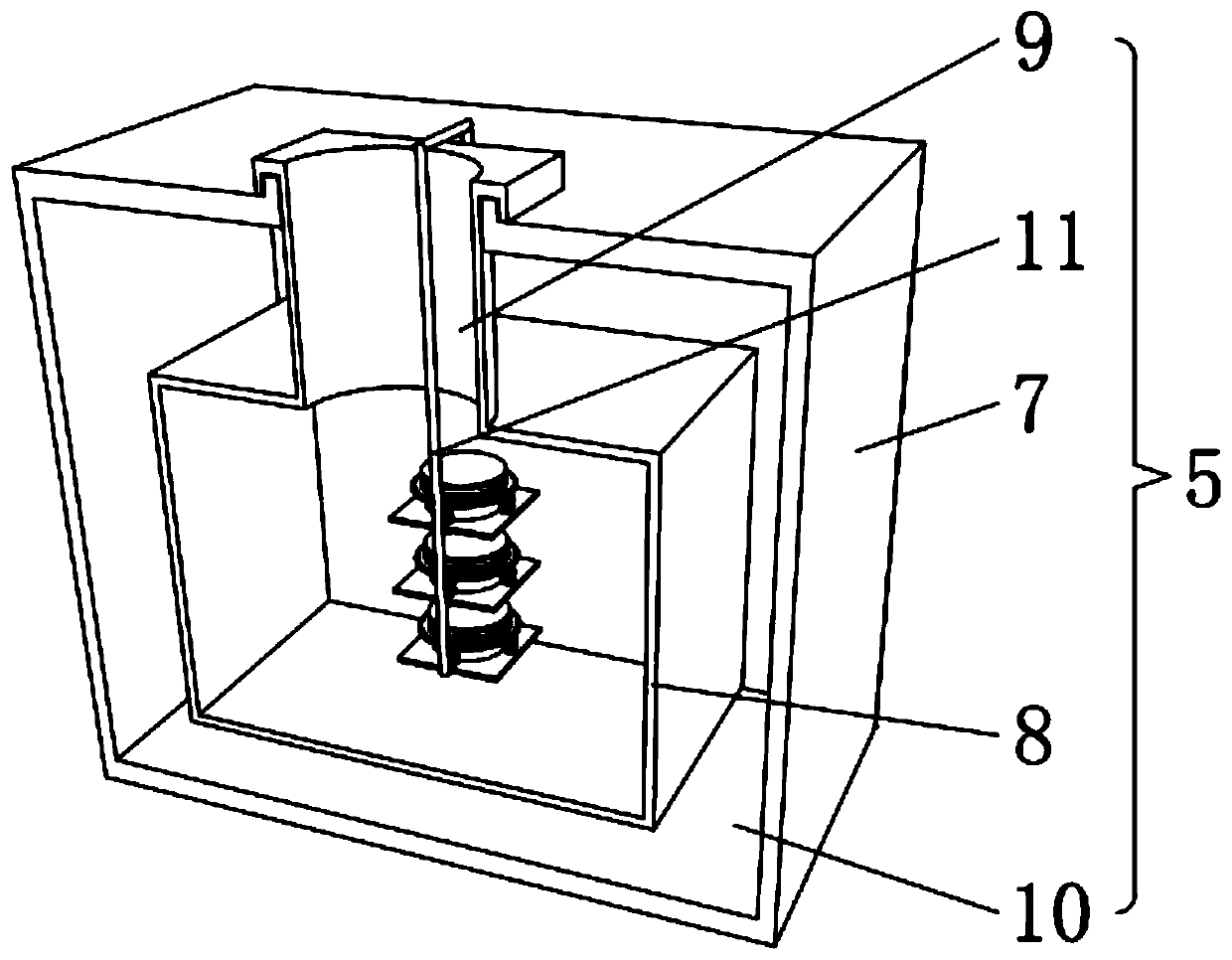 Sampling storage device for medical oncology