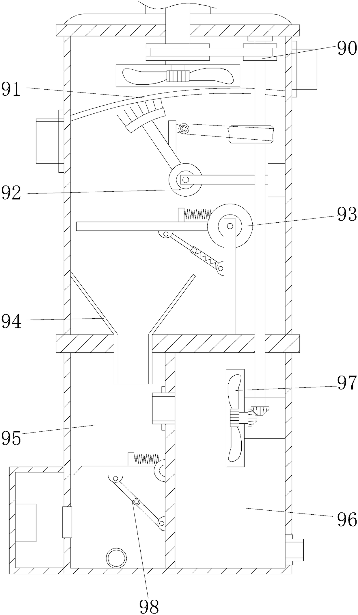 Environmental-protection air cleaning equipment used for hardware production workshop