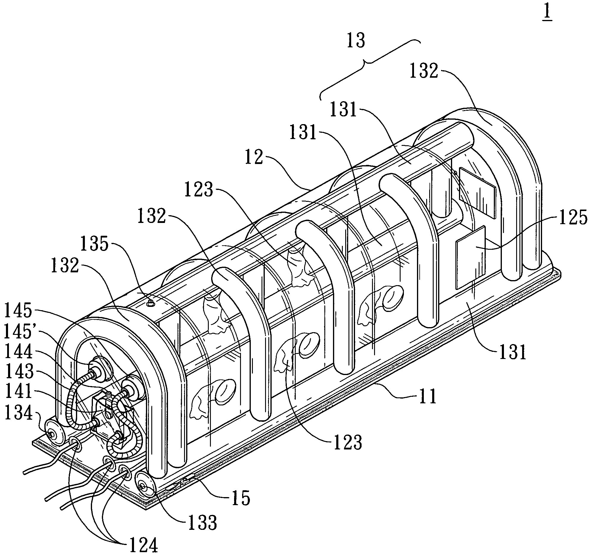 Inflatable isolating cabin