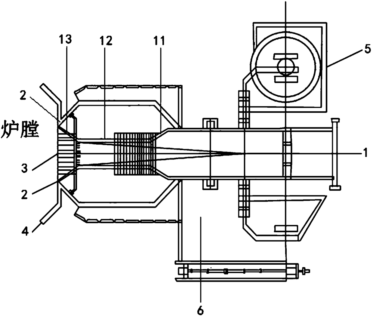 Low-NOx stable combustion burner for boiler