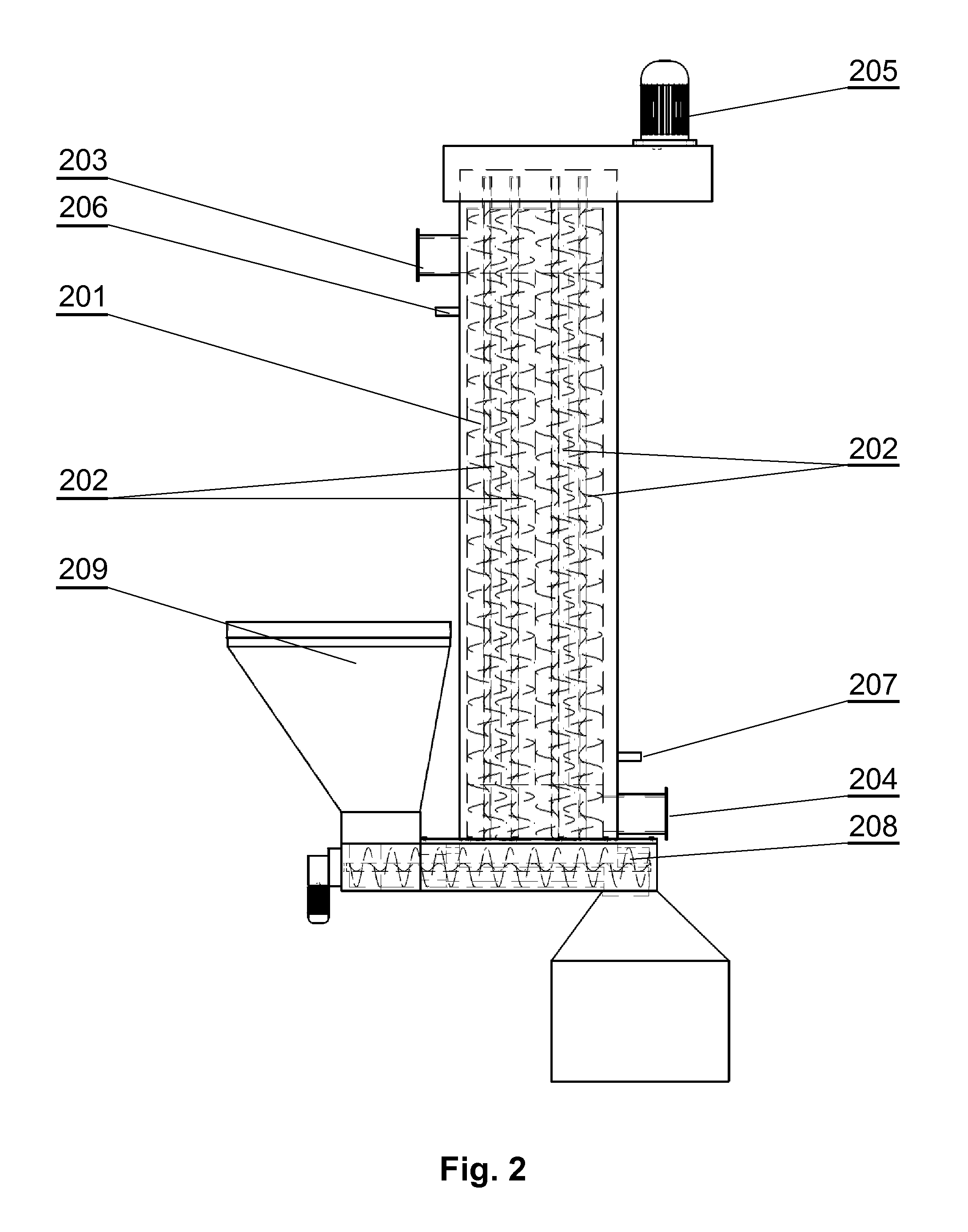 A method and a system for processing plastic waste