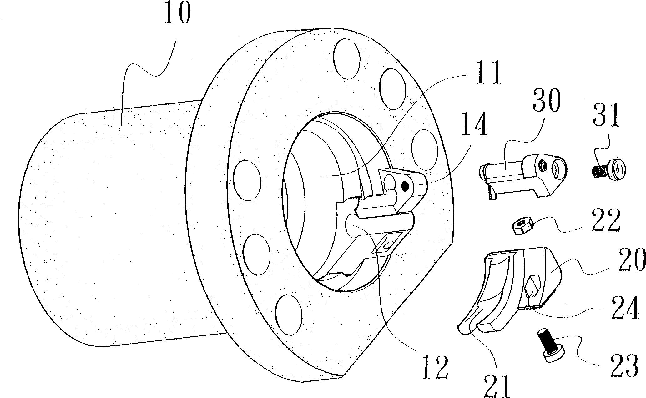 End plug type ball screw rod with lubricating mechanism