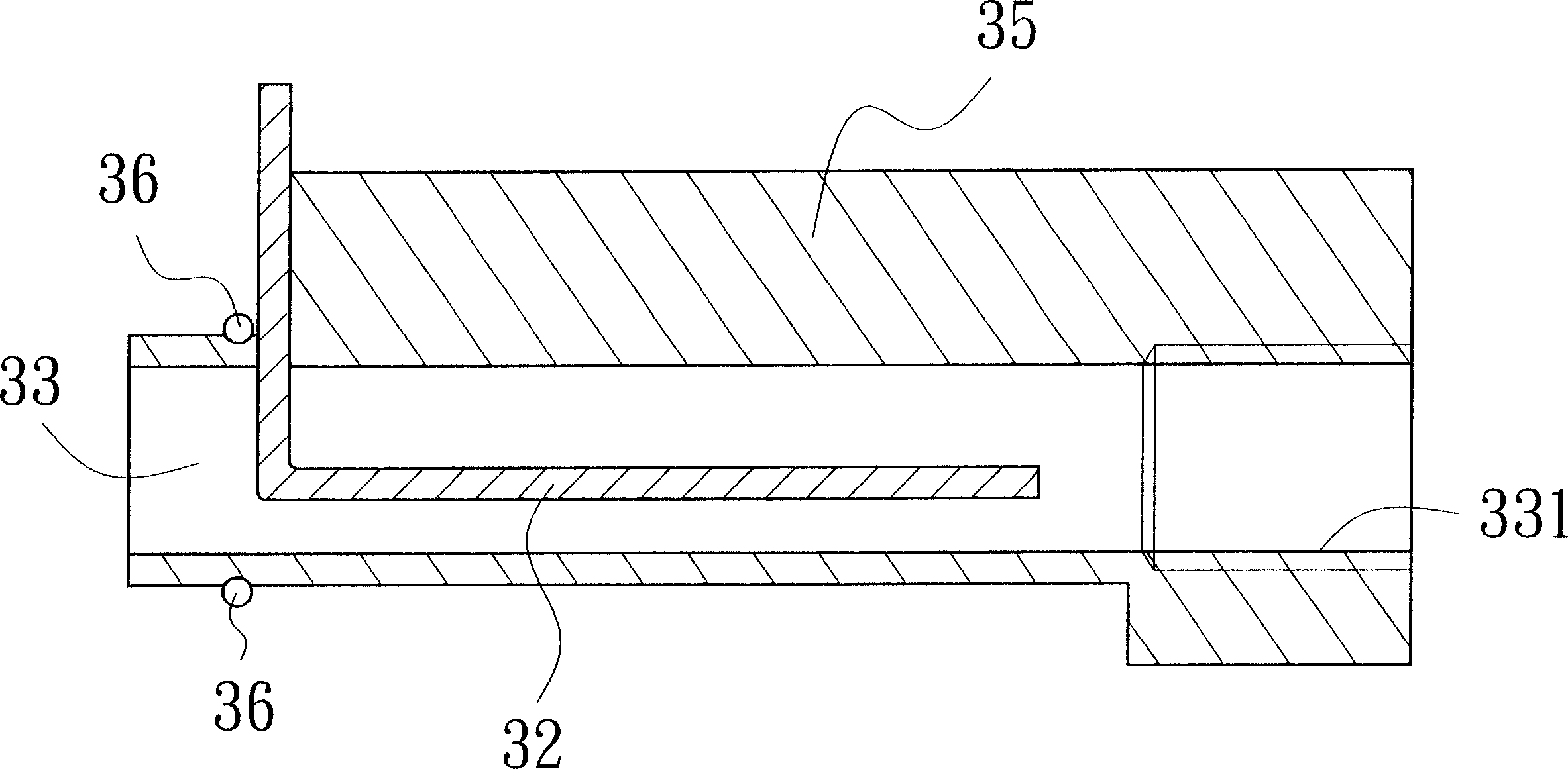 End plug type ball screw rod with lubricating mechanism