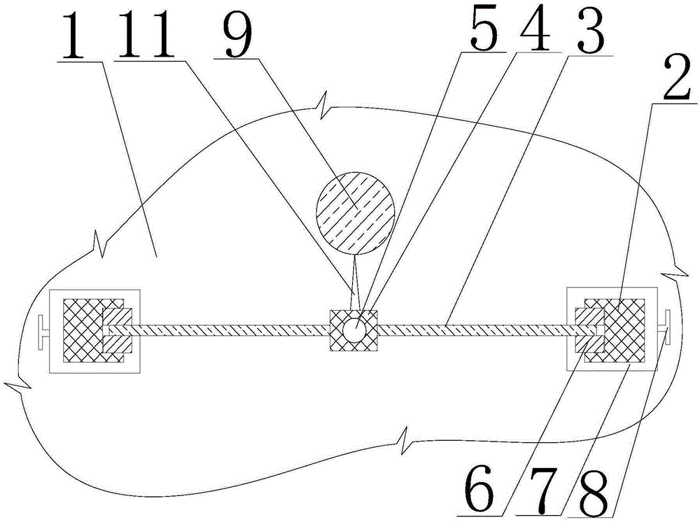 Furnace parameter measuring method for vacuum fiberglass