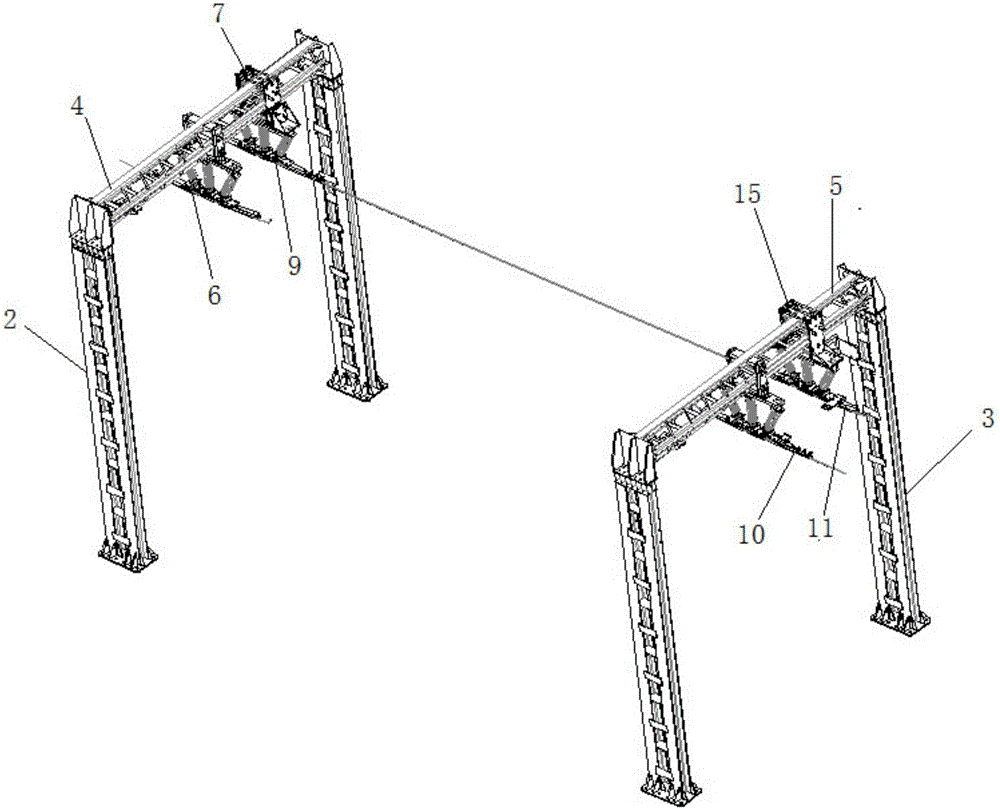 Mobile catenary of electrified railway coal loading station