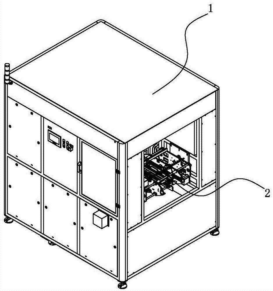 A device for automatically flipping and inserting panels