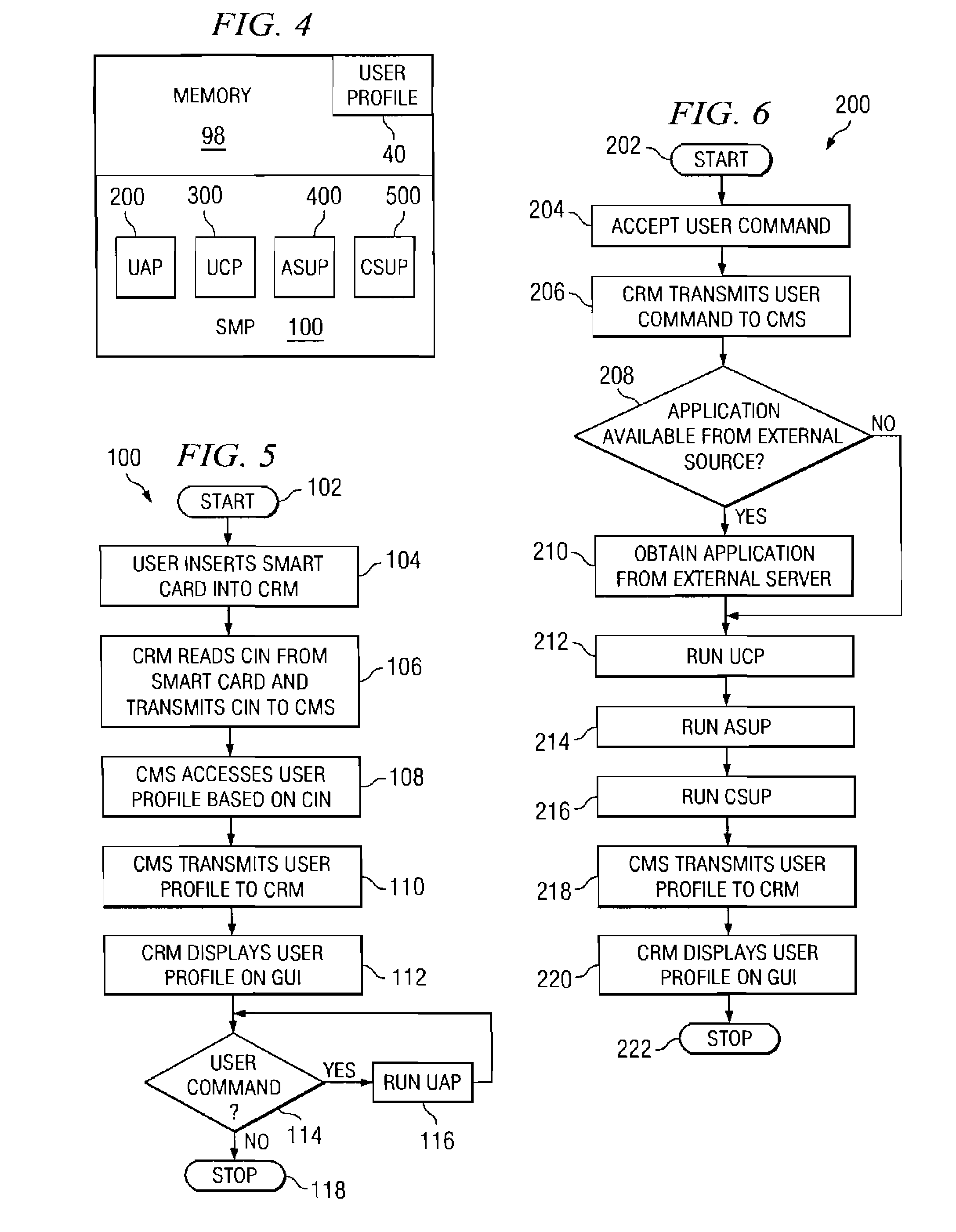 Method and apparatus for displaying embedded chip states and embedded chip end-user application states