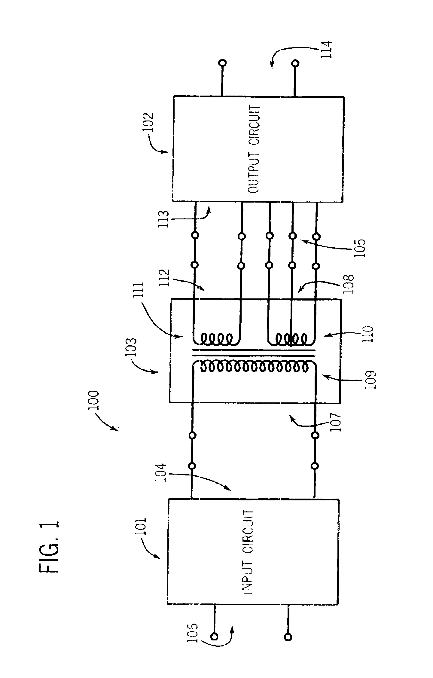 Welding power supply transformer