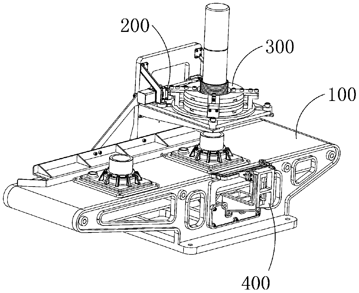 Automatic mounting process for high-molecular sealing gasket