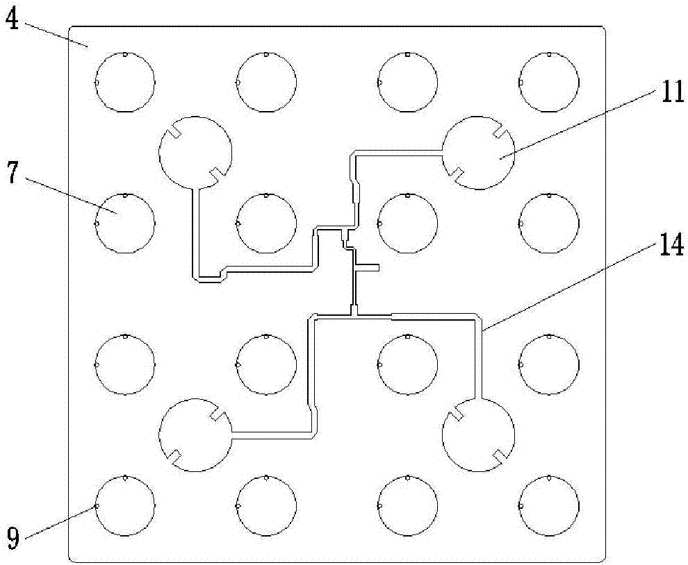 S/L-frequency band planar self-tracking antenna