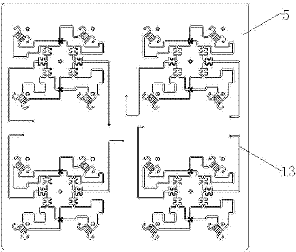 S/L-frequency band planar self-tracking antenna