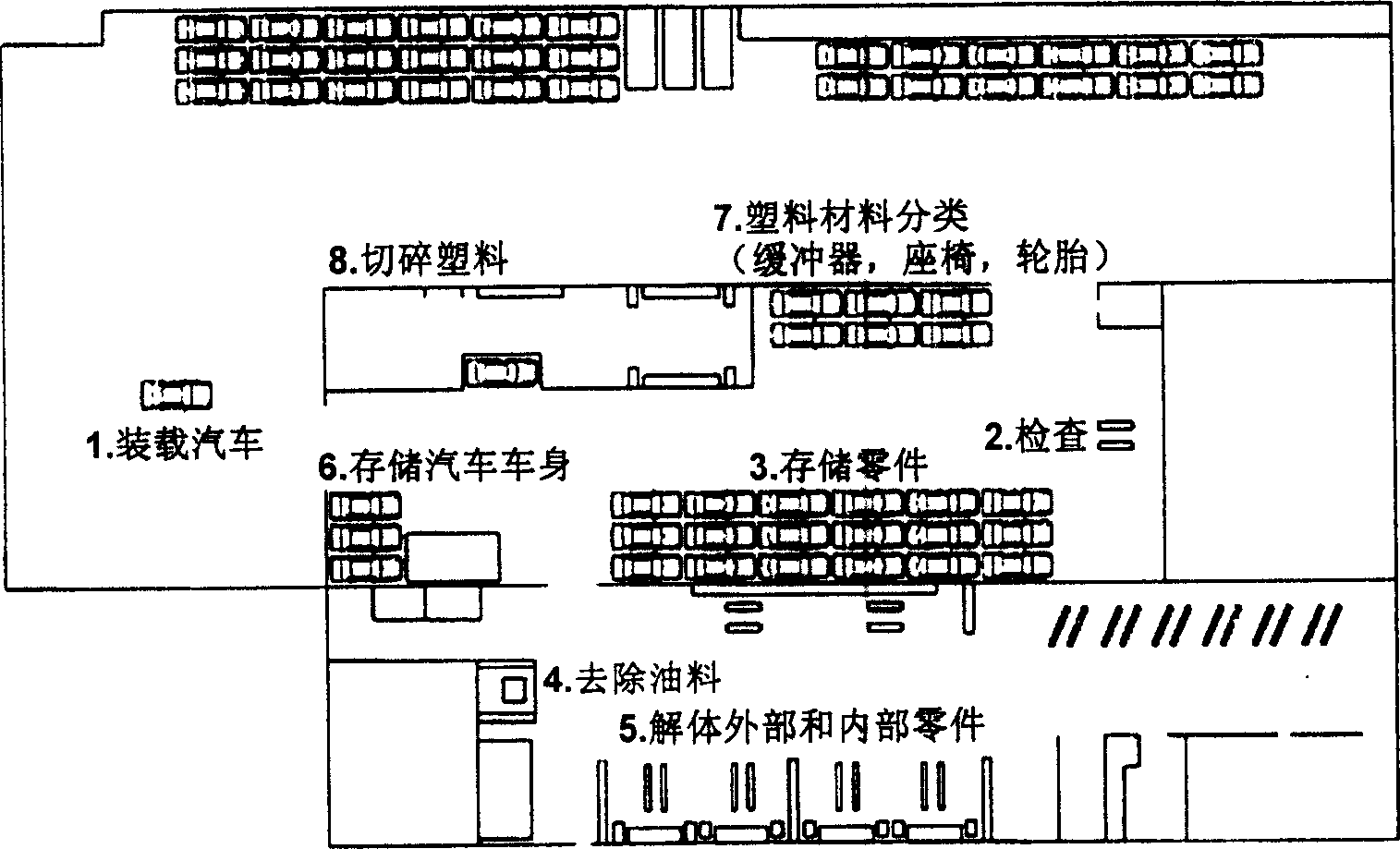 System and method for disassembling scrapped vehicle