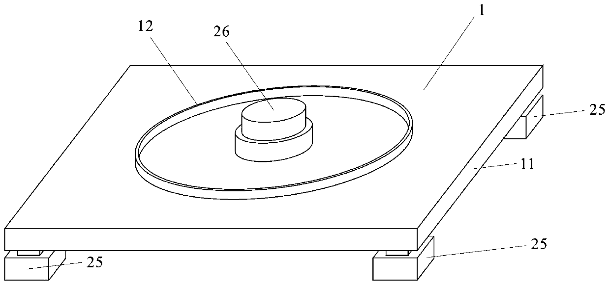 Structure physical simulation experiment device for pressing-pulling and shearing full-angle overlapping deformation