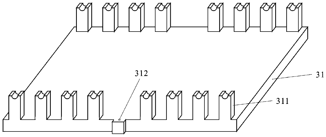 Structure physical simulation experiment device for pressing-pulling and shearing full-angle overlapping deformation