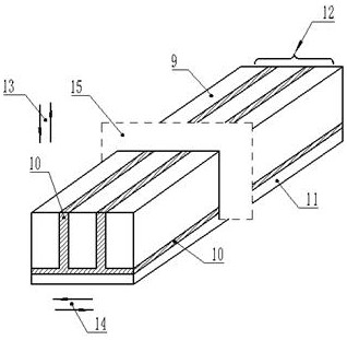 Processing method for processing rectangular photovoltaic cell silicon wafer by using primary single crystal silicon rod