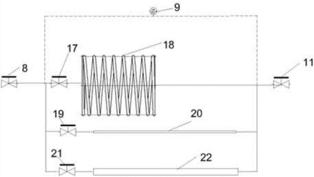 Slickwater fracturing fluid friction testing device and testing method thereof