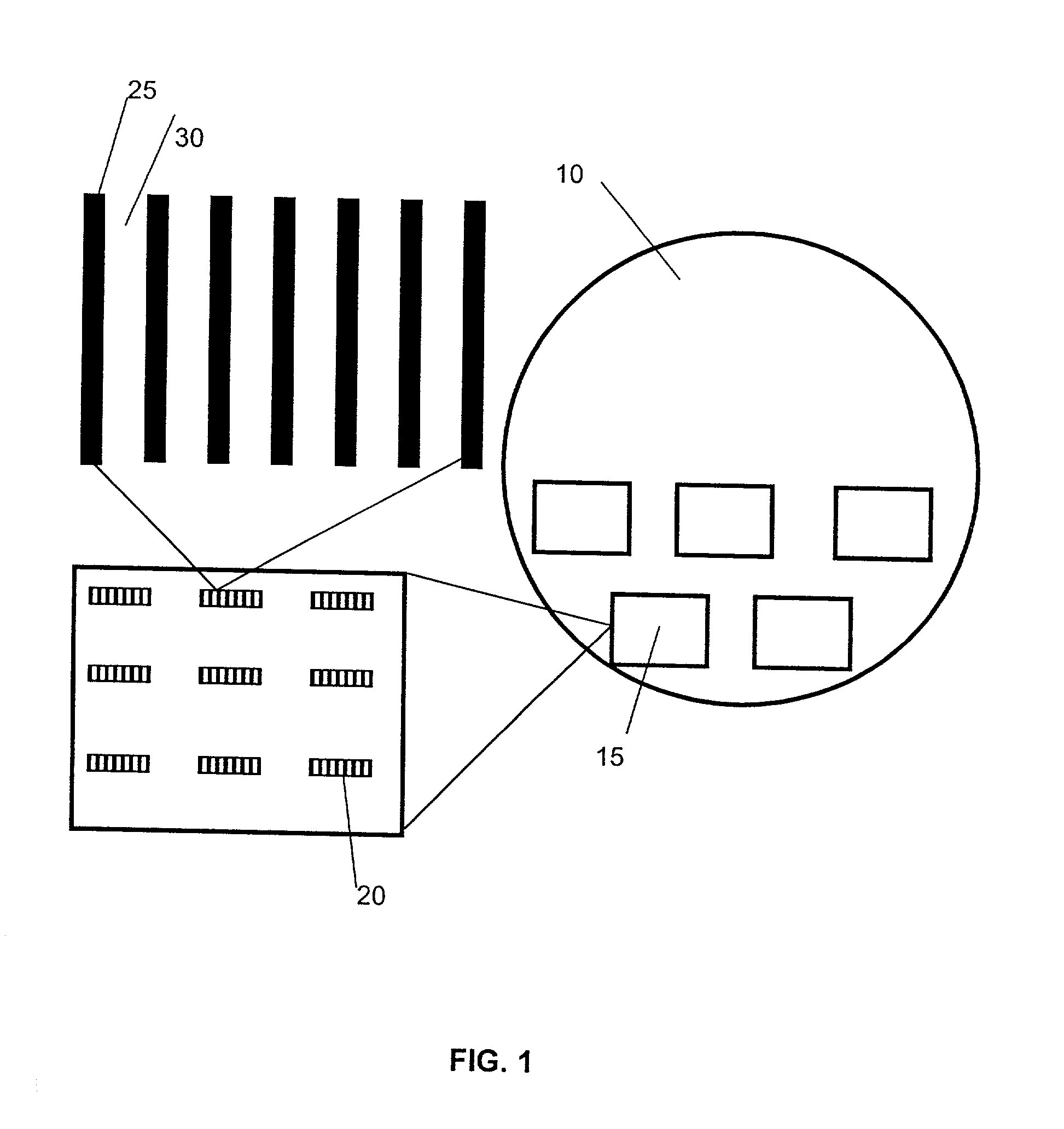 Determination of center of focus by diffraction signature analysis