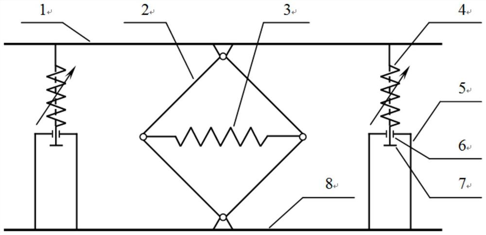 Low-frequency large-stroke quasi-zero stiffness vibration isolation device