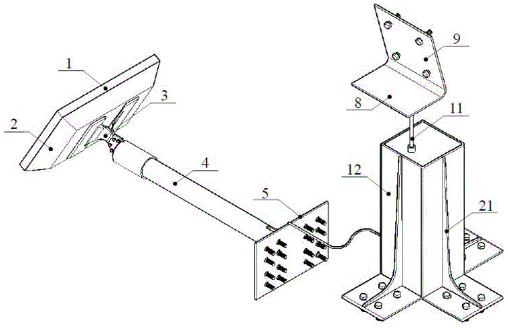 A real-time wireless monitoring device for early warning of bridge overturning