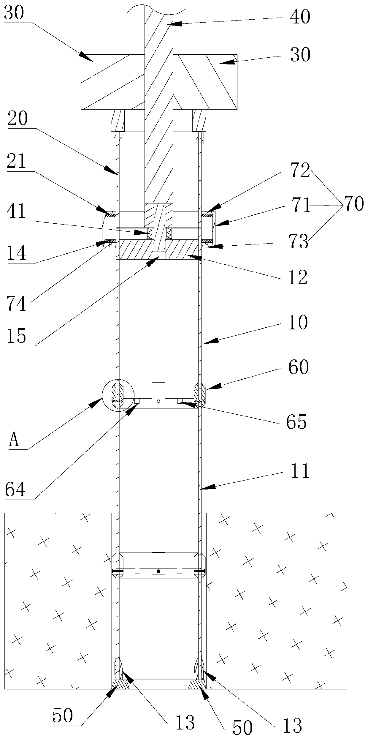 Combined pile foundation equipment for rapid hole formation in complex geology