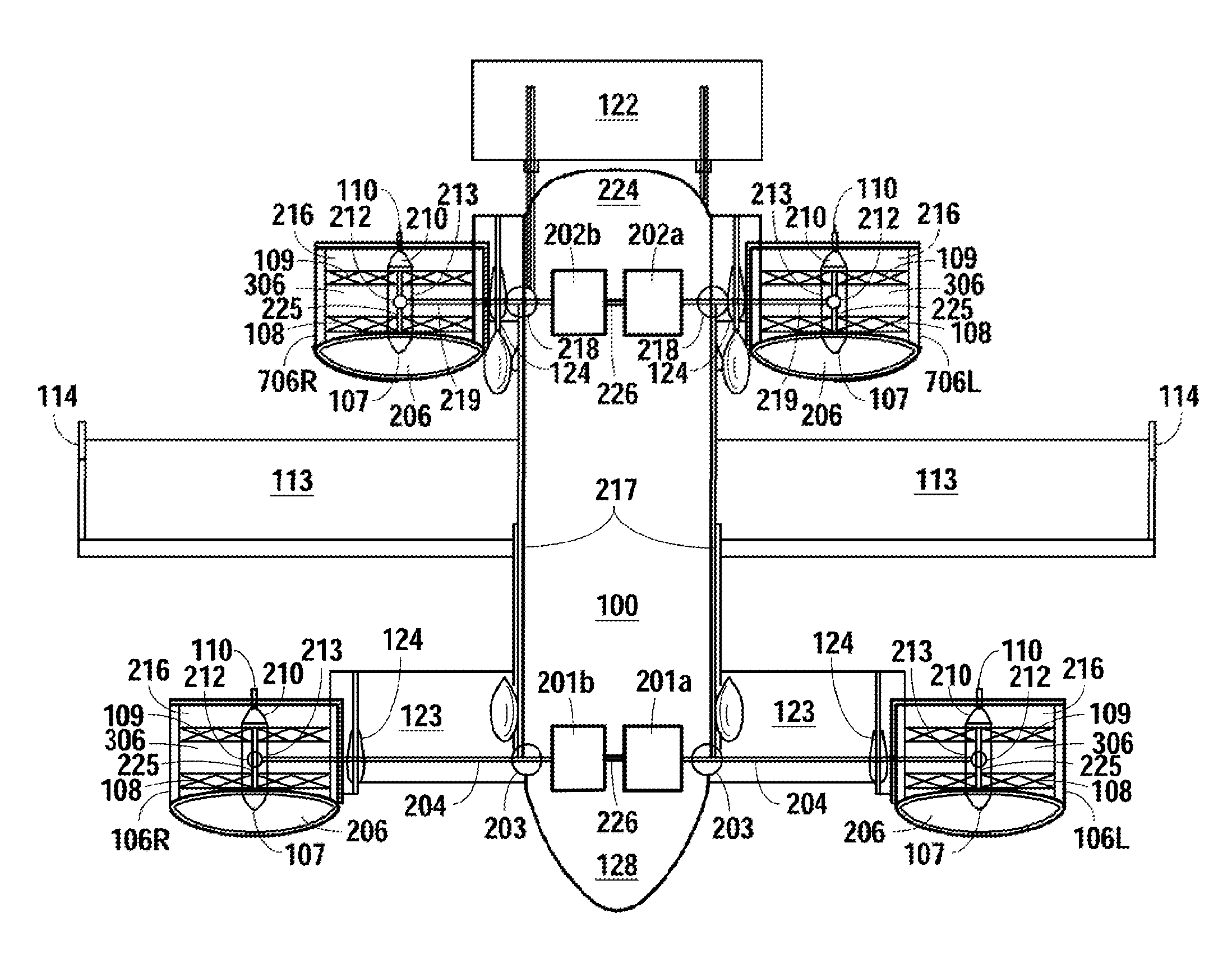 Aircraft with freewheeling engine