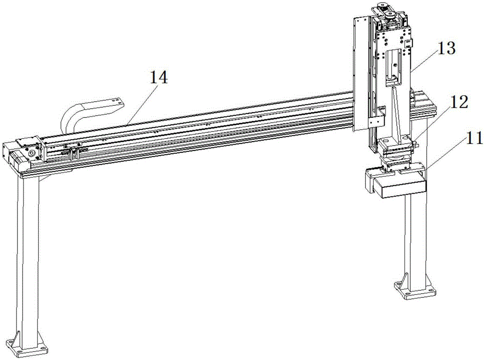 Machine for automatically mounting battery cell of square power battery into shell