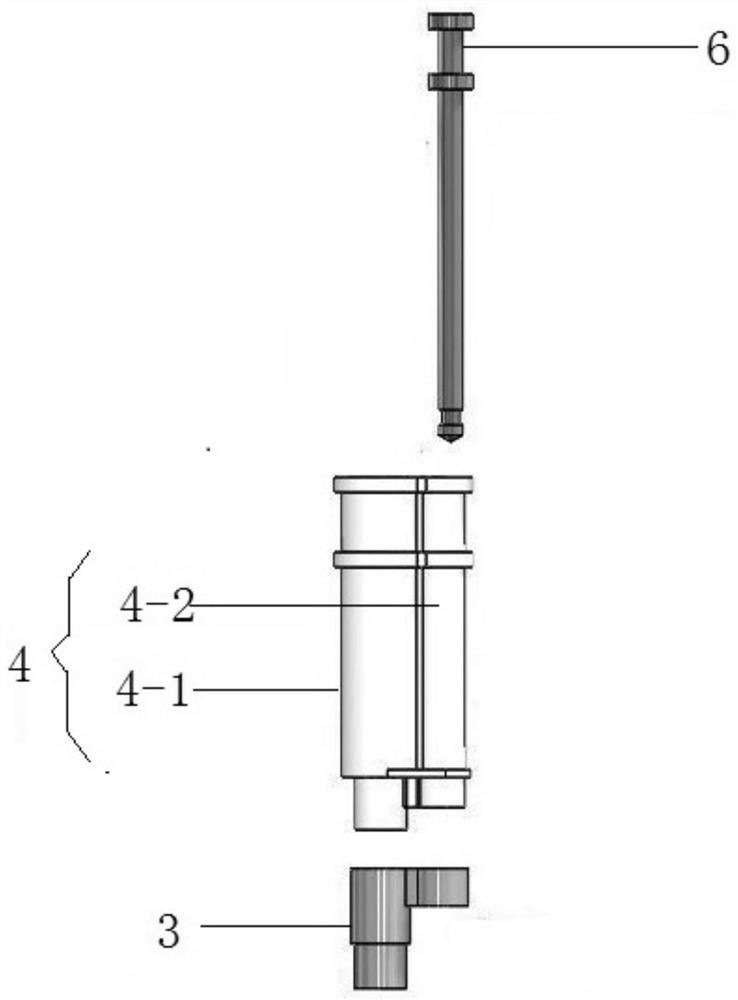 Nucleic acid extraction and amplification test tube and working method thereof