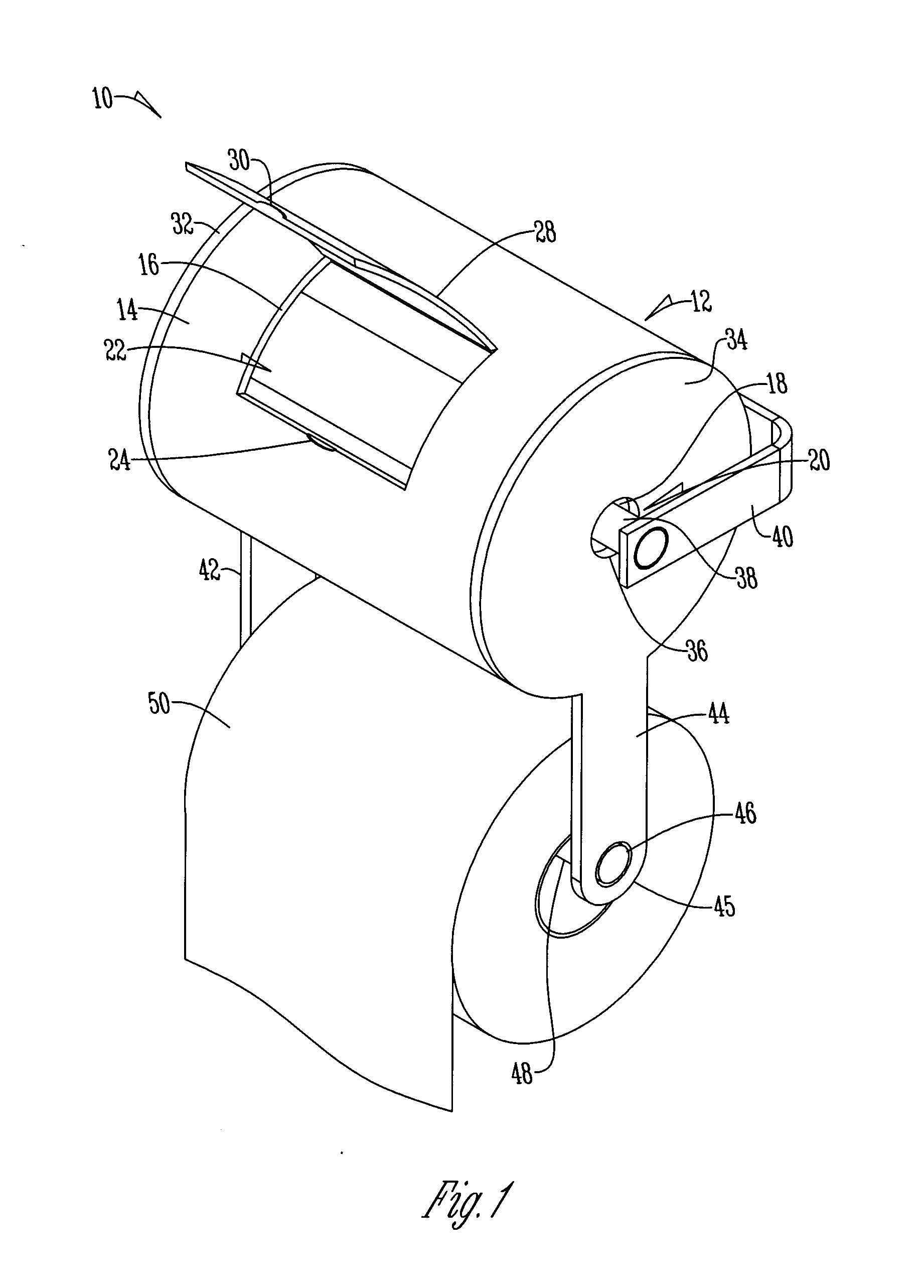 Wet and dry toilet roll dispenser